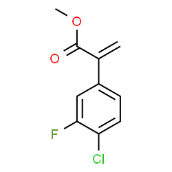 ChemSpider 2D Image | Methyl 2-(4-chloro-3-fluorophenyl)acrylate | C10H8ClFO2