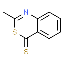 ChemSpider 2D Image | 2-Methyl-4H-3,1-benzothiazine-4-thione | C9H7NS2