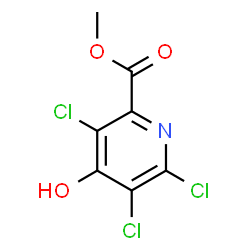 ChemSpider 2D Image | Methyl 3,5,6-trichloro-4-hydroxy-2-pyridinecarboxylate | C7H4Cl3NO3