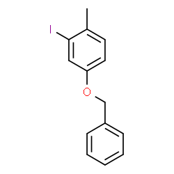 ChemSpider 2D Image | 4-(Benzyloxy)-2-iodo-1-methylbenzene | C14H13IO