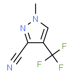 ChemSpider 2D Image | 1-Methyl-4-(trifluoromethyl)-1H-pyrazole-3-carbonitrile | C6H4F3N3