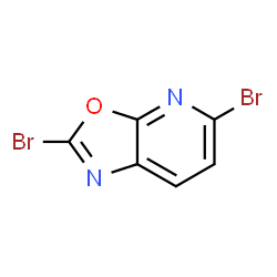 ChemSpider 2D Image | 2,5-Dibromo[1,3]oxazolo[5,4-b]pyridine | C6H2Br2N2O