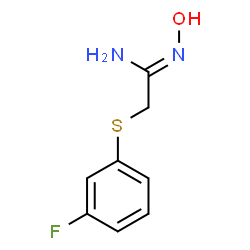ChemSpider 2D Image | (1Z)-2-[(3-Fluorophenyl)sulfanyl]-N'-hydroxyethanimidamide | C8H9FN2OS