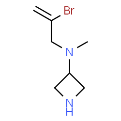ChemSpider 2D Image | N-(2-Bromo-2-propen-1-yl)-N-methyl-3-azetidinamine | C7H13BrN2