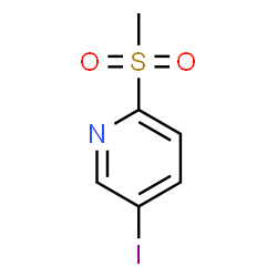 ChemSpider 2D Image | 5-Iodo-2-(methylsulfonyl)pyridine | C6H6INO2S