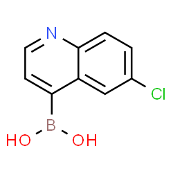 ChemSpider 2D Image | (6-Chloro-4-quinolinyl)boronic acid | C9H7BClNO2