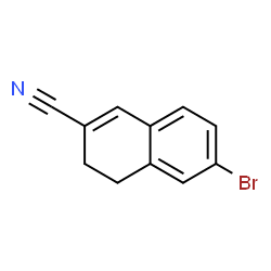 ChemSpider 2D Image | 6-Bromo-3,4-dihydro-2-naphthalenecarbonitrile | C11H8BrN