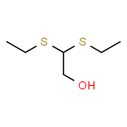 ChemSpider 2D Image | 2,2-Bis(ethylsulfanyl)ethanol | C6H14OS2