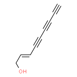 ChemSpider 2D Image | (2E)-2-Nonene-4,6,8-triyn-1-ol | C9H6O