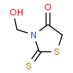 ChemSpider 2D Image | 3-(Hydroxymethyl)-2-thioxo-1,3-thiazolidin-4-one | C4H5NO2S2