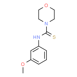 ChemSpider 2D Image | N-(3-Methoxyphenyl)-4-morpholinecarbothioamide | C12H16N2O2S