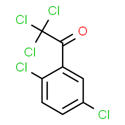 ChemSpider 2D Image | 2,2,2-Trichloro-1-(2,5-dichlorophenyl)ethanone | C8H3Cl5O