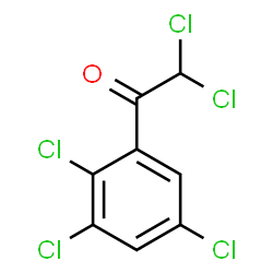 ChemSpider 2D Image | 2,2-Dichloro-1-(2,3,5-trichlorophenyl)ethanone | C8H3Cl5O