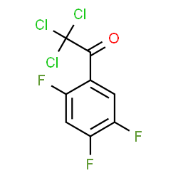 ChemSpider 2D Image | 2,2,2-Trichloro-1-(2,4,5-trifluorophenyl)ethanone | C8H2Cl3F3O