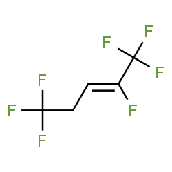 ChemSpider 2D Image | (2Z)-1,1,1,2,5,5,5-Heptafluoro-2-pentene | C5H3F7
