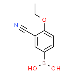 ChemSpider 2D Image | (3-Cyano-4-ethoxyphenyl)boronic acid | C9H10BNO3