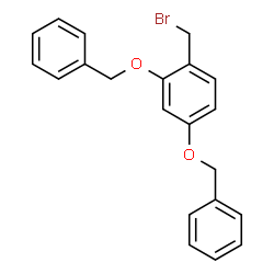 ChemSpider 2D Image | 2,4-Bis(benzyloxy)-1-(bromomethyl)benzene | C21H19BrO2