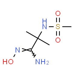 ChemSpider 2D Image | (1Z)-N'-Hydroxy-2-methyl-2-[(methylsulfonyl)amino]propanimidamide | C5H13N3O3S