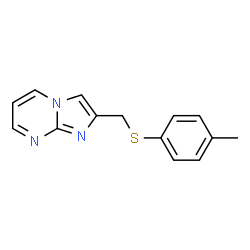 ChemSpider 2D Image | 2-p-Tolylsulfanylmethyl-imidazo[1,2-a]pyrimidine | C14H13N3S