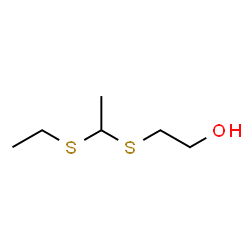 ChemSpider 2D Image | 2-{[1-(Ethylsulfanyl)ethyl]sulfanyl}ethanol | C6H14OS2