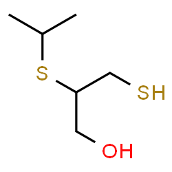 ChemSpider 2D Image | 2-(Isopropylsulfanyl)-3-sulfanyl-1-propanol | C6H14OS2