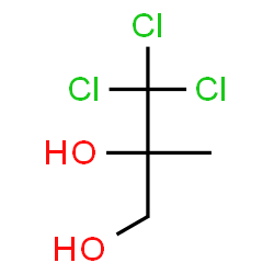 ChemSpider 2D Image | 3,3,3-Trichloro-2-methyl-1,2-propanediol | C4H7Cl3O2