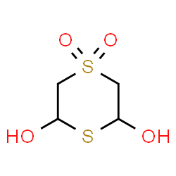 ChemSpider 2D Image | 1,4-Dithiane-2,6-diol 4,4-dioxide | C4H8O4S2