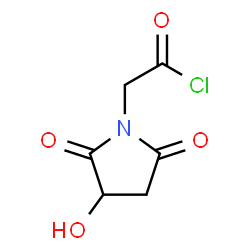 ChemSpider 2D Image | (3-Hydroxy-2,5-dioxo-1-pyrrolidinyl)acetyl chloride | C6H6ClNO4