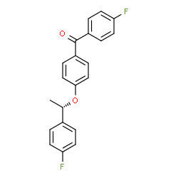 ChemSpider 2D Image | (4-Fluorophenyl){4-[(1S)-1-(4-fluorophenyl)ethoxy]phenyl}methanone | C21H16F2O2