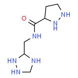 ChemSpider 2D Image | N-(1,2,4-Triazolidin-3-ylmethyl)-3-pyrazolidinecarboxamide | C7H16N6O