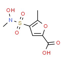 ChemSpider 2D Image | 4-[Hydroxy(methyl)sulfamoyl]-5-methyl-2-furoic acid | C7H9NO6S