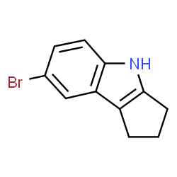 ChemSpider 2D Image | 7-Bromo-1,2,3,4-tetrahydrocyclopenta[b]indole | C11H10BrN