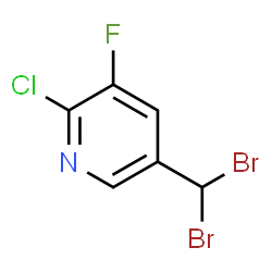 ChemSpider 2D Image | 2-Chloro-5-(dibromomethyl)-3-fluoropyridine | C6H3Br2ClFN