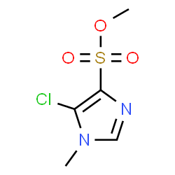 ChemSpider 2D Image | Methyl 5-chloro-1-methyl-1H-imidazole-4-sulfonate | C5H7ClN2O3S