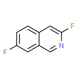 ChemSpider 2D Image | 3,7-Difluoroisoquinoline | C9H5F2N