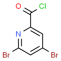 ChemSpider 2D Image | 4,6-Dibromo-2-pyridinecarbonyl chloride | C6H2Br2ClNO