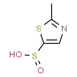 ChemSpider 2D Image | 2-Methyl-1,3-thiazole-5-sulfinic acid | C4H5NO2S2