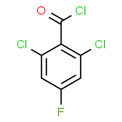 ChemSpider 2D Image | 2,6-Dichloro-4-fluorobenzoyl chloride | C7H2Cl3FO