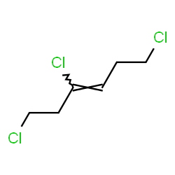 ChemSpider 2D Image | (3Z)-1,3,6-Trichloro-3-hexene | C6H9Cl3