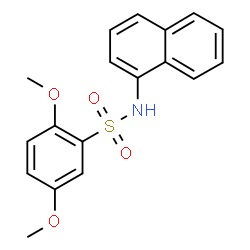 ChemSpider 2D Image | 2,5-Dimethoxy-N-(1-naphthyl)benzenesulfonamide | C18H17NO4S