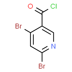 ChemSpider 2D Image | 4,6-Dibromonicotinoyl chloride | C6H2Br2ClNO