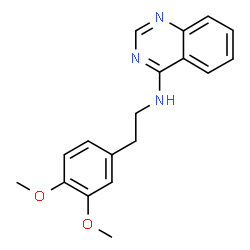 ChemSpider 2D Image | N-[2-(3,4-Dimethoxyphenyl)ethyl]-4-quinazolinamine | C18H19N3O2