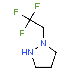 ChemSpider 2D Image | 1-(2,2,2-Trifluoroethyl)pyrazolidine | C5H9F3N2