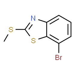 ChemSpider 2D Image | 7-Bromo-2-(methylsulfanyl)-1,3-benzothiazole | C8H6BrNS2