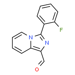 ChemSpider 2D Image | 3-(2-Fluorophenyl)imidazo[1,5-a]pyridine-1-carbaldehyde | C14H9FN2O
