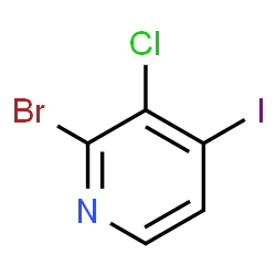 ChemSpider 2D Image | 2-Bromo-3-chloro-4-iodopyridine | C5H2BrClIN