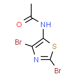 ChemSpider 2D Image | N-(2,4-Dibromo-1,3-thiazol-5-yl)acetamide | C5H4Br2N2OS