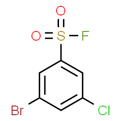 ChemSpider 2D Image | 3-Bromo-5-chlorobenzenesulfonyl fluoride | C6H3BrClFO2S