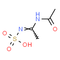 ChemSpider 2D Image | [(1E)-1-Acetamidoethylidene]sulfamic acid | C4H8N2O4S
