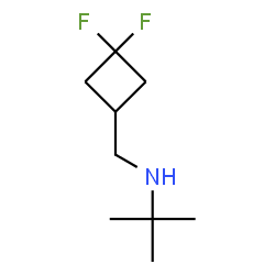 ChemSpider 2D Image | N-[(3,3-Difluorocyclobutyl)methyl]-2-methyl-2-propanamine | C9H17F2N